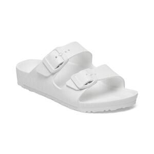 Birkenstock Sandals Kids 10-10.5 White Arizona Slides Flat Buckle Beachy‎ Light